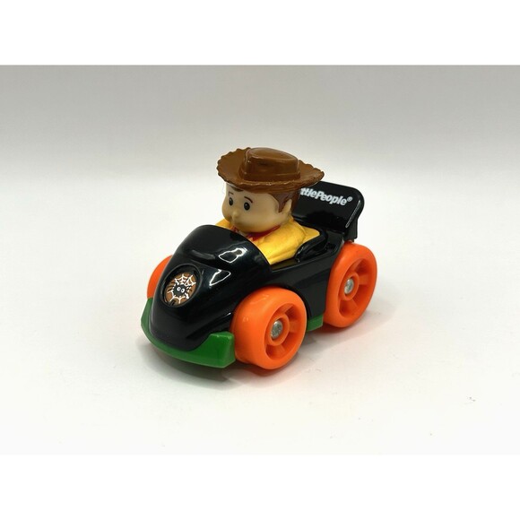 Fisher Price Little People Wheelies Disney Toy Story Woody Halloween Car Rare - Picture 1 of 10